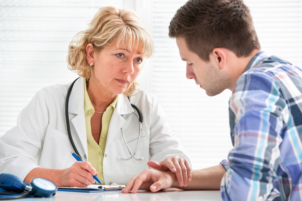 doctor talking to her patient