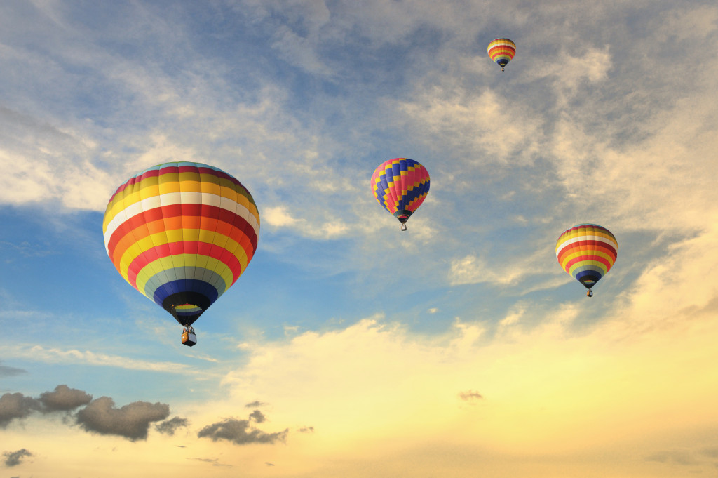 hot air balloons