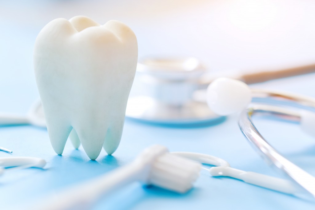 dental equipment on a table