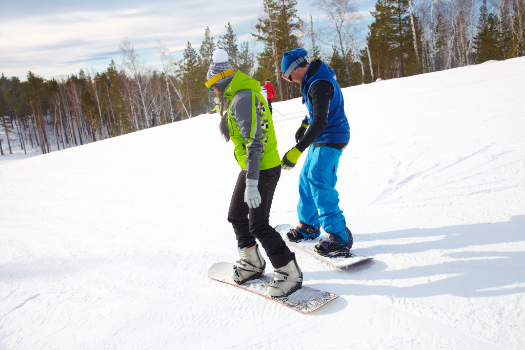 learning how to ski