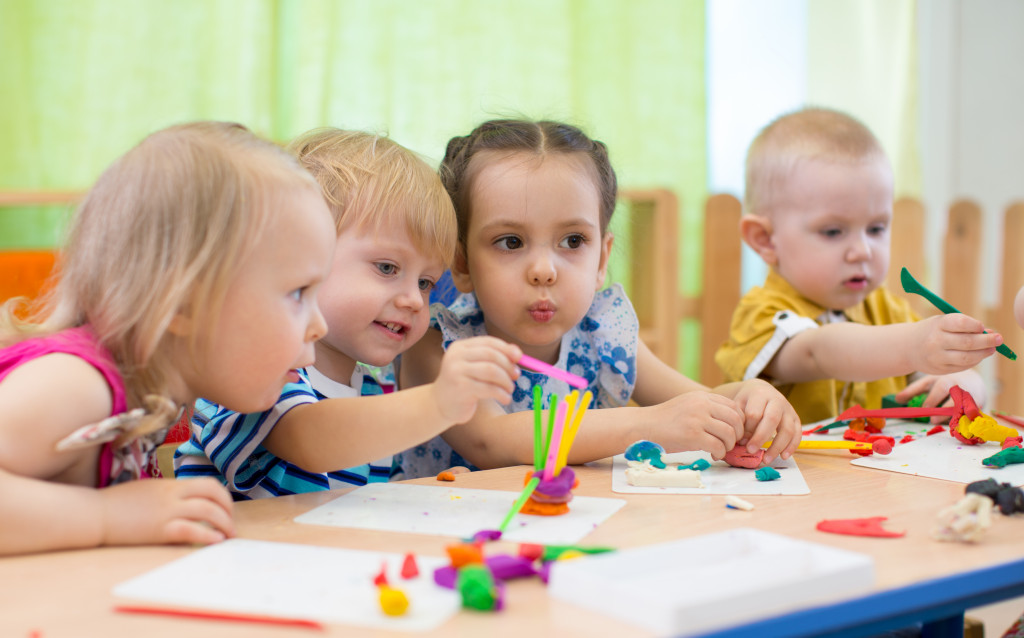 kids playing together