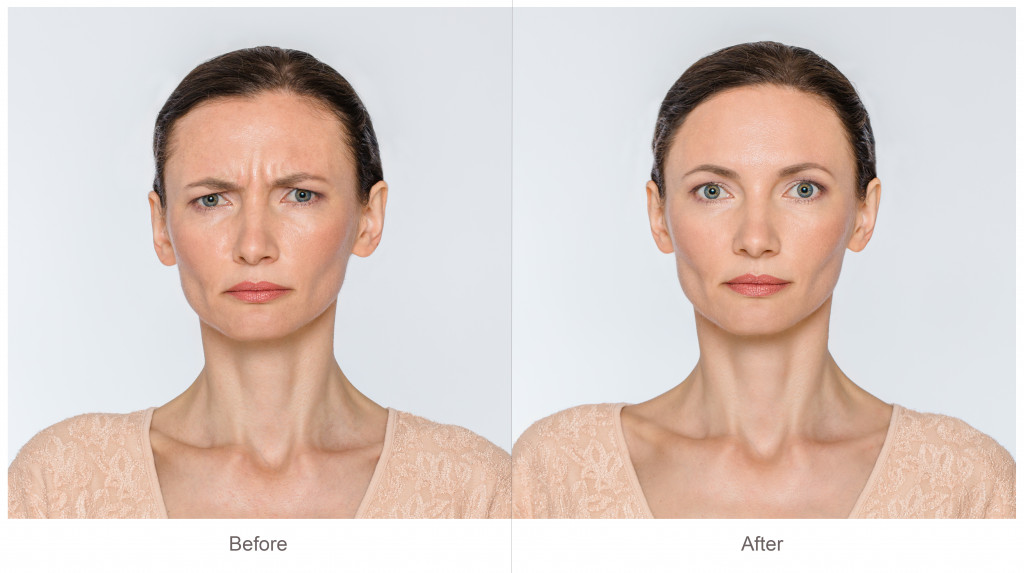A woman trying to combat signs of aging