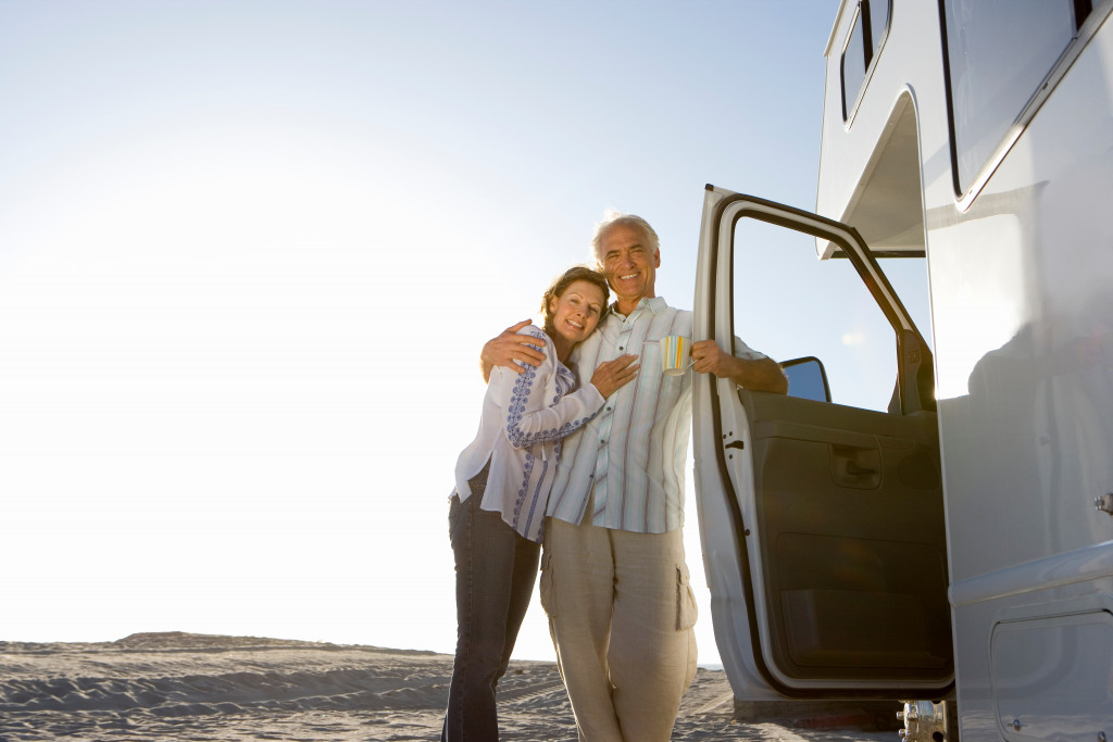 Old couples living RV life